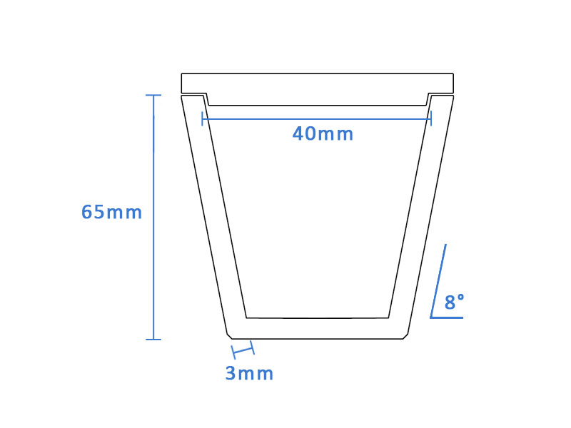 boron nitride crucible BN-TCR4065